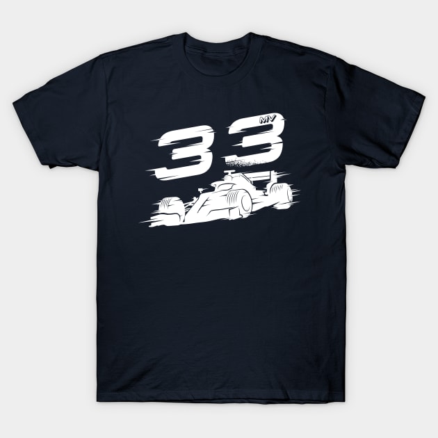 We Race On! 33 [White] T-Shirt by DCLawrenceUK